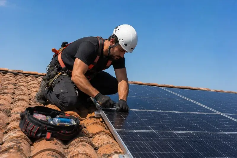 Maintenance et monitoring de panneaux solaires à Hondschoote